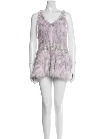 Pre-owned Diesel Printed Mini Dress In Purple