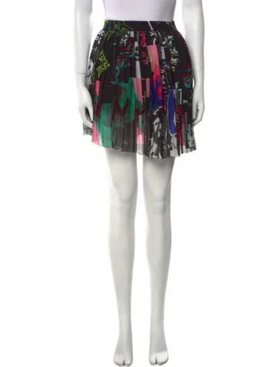 Pre-owned Diesel Printed Mini Skirt In Pink