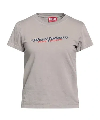 Diesel Printed Short Sleeve T-shirt In Grey