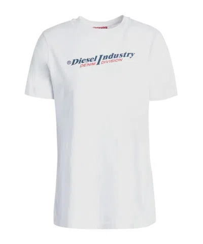 Diesel Printed Short-sleeved T-shirt In White