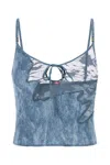 Diesel Printed Stretch Savage X Fenty Cami Tank In 99f