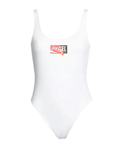 Diesel Printed Swimsuit In White