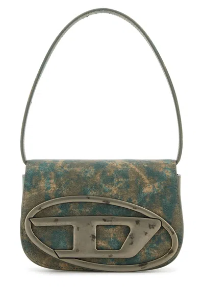 Diesel Women Printed Synthetic Leather 1dr Shoulder Bag In Multi