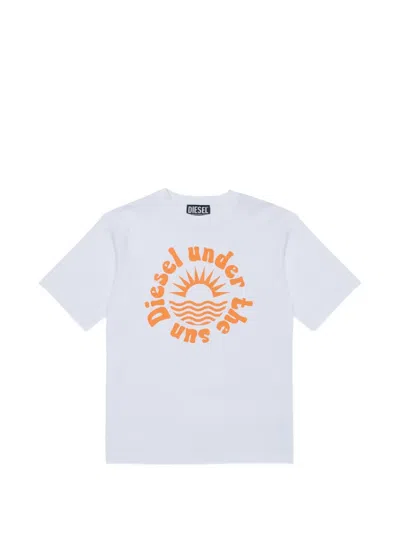 Diesel Kids' Printed T-shirt In Blue