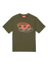 Diesel T-shirt With Printed Oval D Logo In Multi