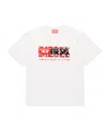 Diesel Printed T-shirts In White