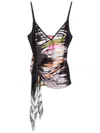 Diesel Women's Printed Tank Top In Black