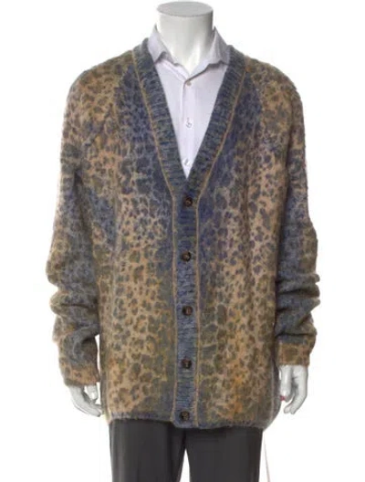 Pre-owned Diesel Printed V-neck Cardigan In Multi