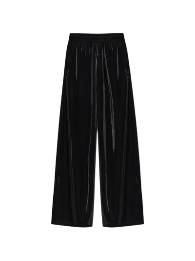 Diesel P-rosy Wide-leg Trousers In Black