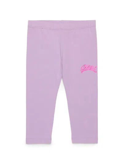 Diesel Babies' Pstrab Leggings In Purple