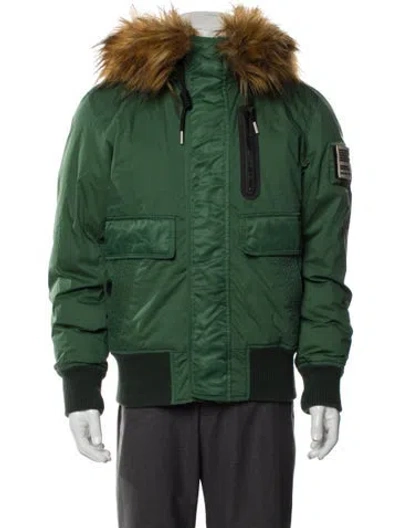 Pre-owned Diesel Puffer Coat In Green