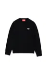 Diesel Wool And Cashmere Blend Sweater With Patches In Black