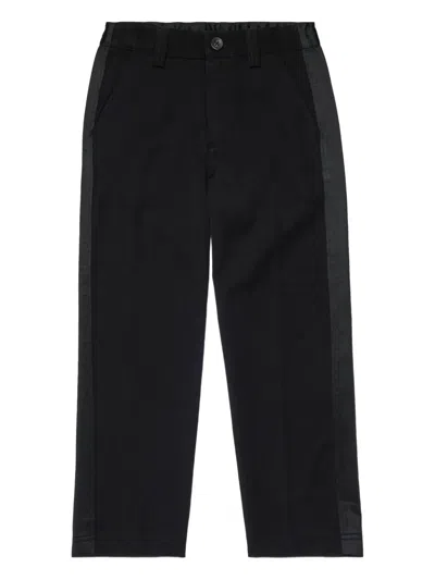 Diesel Kids' Pwire Trousers In Black