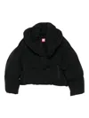 Diesel Quilted High-neck Jacket In Black
