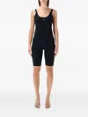 Diesel Technical Fitted Jumpsuit Deep Back Neckline In Black