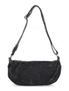 Diesel Rave Embossed-logo Shoulder Bag In Black