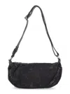 Diesel Rave Embossed-logo Shoulder Bag In Black
