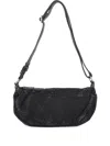 Diesel Rave Embossed-logo Shoulder Bag In Black