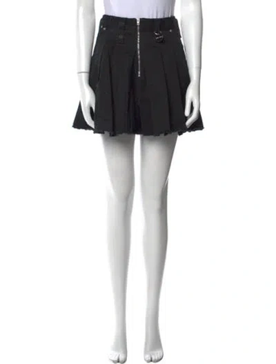 Pre-owned Diesel Raw-edge Trim Mini Skirt In Black