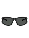 Diesel Rectangle-frame Sunglasses In Black