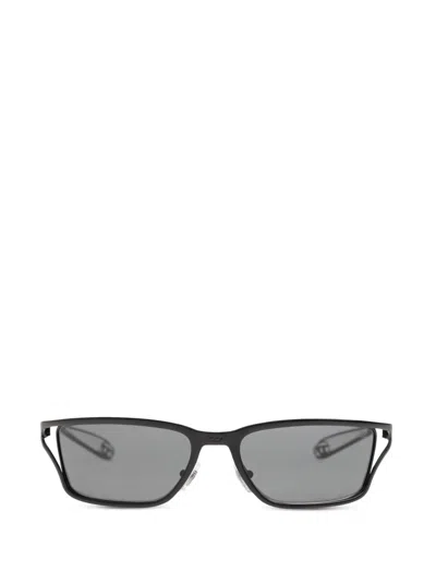 Diesel Rectangle Frame Sunglasses In Black