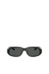 Diesel Rectangle Sunglasses In Black