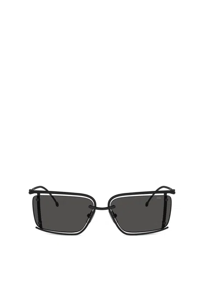 Diesel Occhiali Da Sole Rettangolari In Black