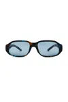 Diesel Rectangle Sunglasses In Blue