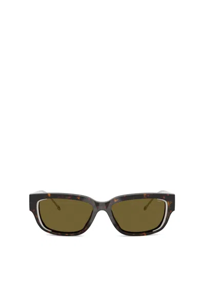 Diesel Rectangle Sunglasses In Brown