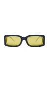 Diesel Rectangle Sunglasses In Black