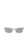 Diesel Rectangular Sunglasses In Gray