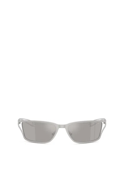 Diesel Rectangle Sunglasses In Gray