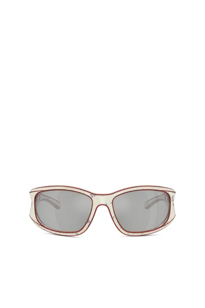 Diesel Rectangle Sunglasses In Gray