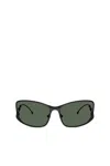 Diesel Rectangle Sunglasses In Green