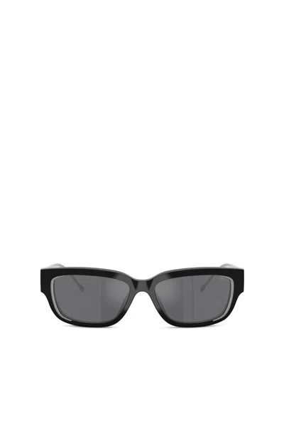 Diesel Everyday Rectangle-frame Sunglasses In Black