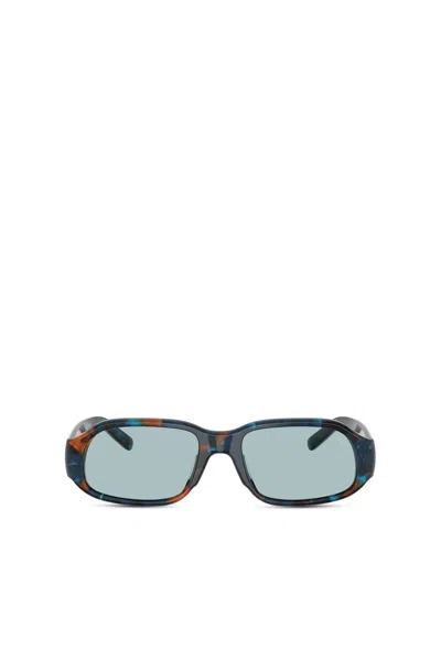 Diesel Tortoiseshell-effect Rectangle-frame Sunglasses In Brown