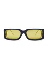 Diesel Rectangle Sunglasses In Black