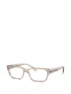Diesel Rectangle-frame Glasses In Gray
