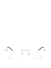 Diesel Rectangle-frame Glasses In Silver