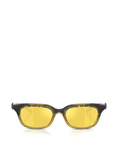 Diesel Rectangle-frame Sunglasses In Black