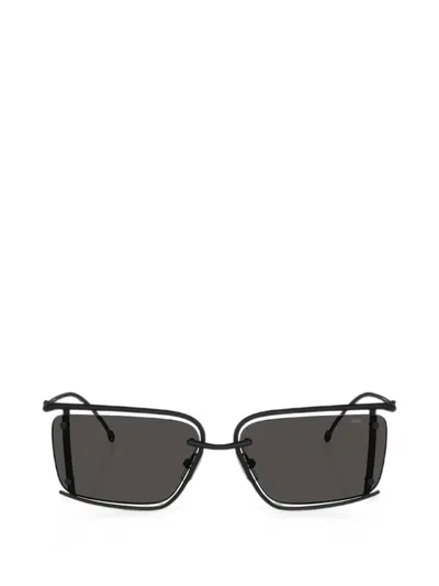 Diesel Rectangle-frame Sunglasses In Black