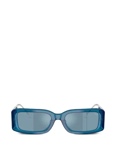 Diesel Rectangle-frame Sunglasses In Blue