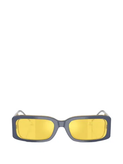 Diesel Rectangle-frame Sunglasses In Blue