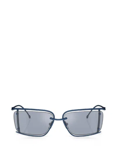 Diesel Rectangle-frame Sunglasses In Blue