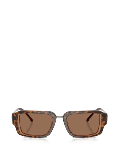 Diesel Rectangle-frame Sunglasses In Brown