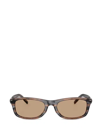 Diesel Rectangle-frame Sunglasses In Brown