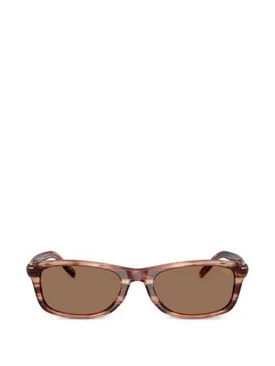Diesel Rectangle-frame Sunglasses In Brown