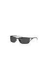 Diesel Rectangular Frame Sunglasses In Black