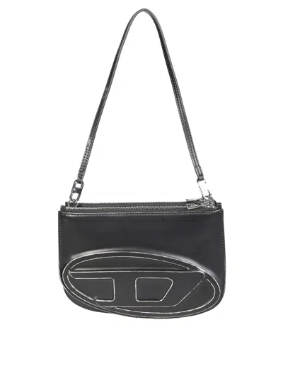 Diesel Rectangular Shoulder Bag In Gray