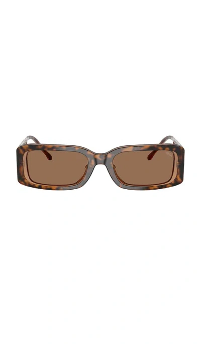 Diesel Rectangular Sunglasses In Brown